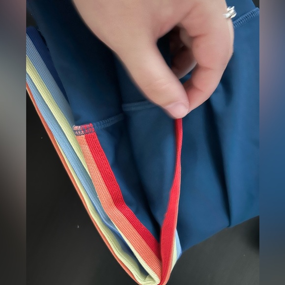 Spiritual Gangster Rainbow Stripe Compressive High Waist 7/8 Legging - Picture 6 of 6